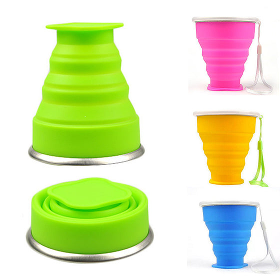 Silicone Retractable Folding Cup