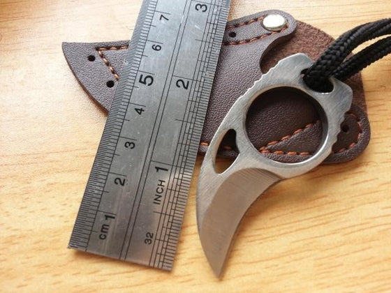 Pocket Karambit With Leather Sheath